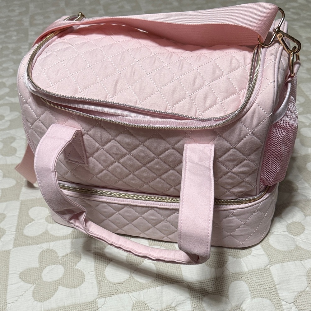 Elegant Pink Quilted Women's Bag